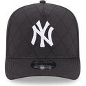 new-era-curved-brim-9fifty-a-frame-precurved-checkered-new-york-yankees-mlb-black-snapback-cap