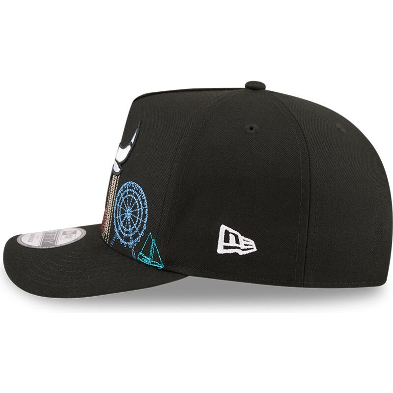 gorra-curva-negra-snapback-9fifty-a-frame-precurved-skyline-de-chicago-bulls-nba-de-new-era gorra-curva-negra-snapback-9fifty-a-frame-precurved-skyline-de-chicago-bulls-nba-de-new-era