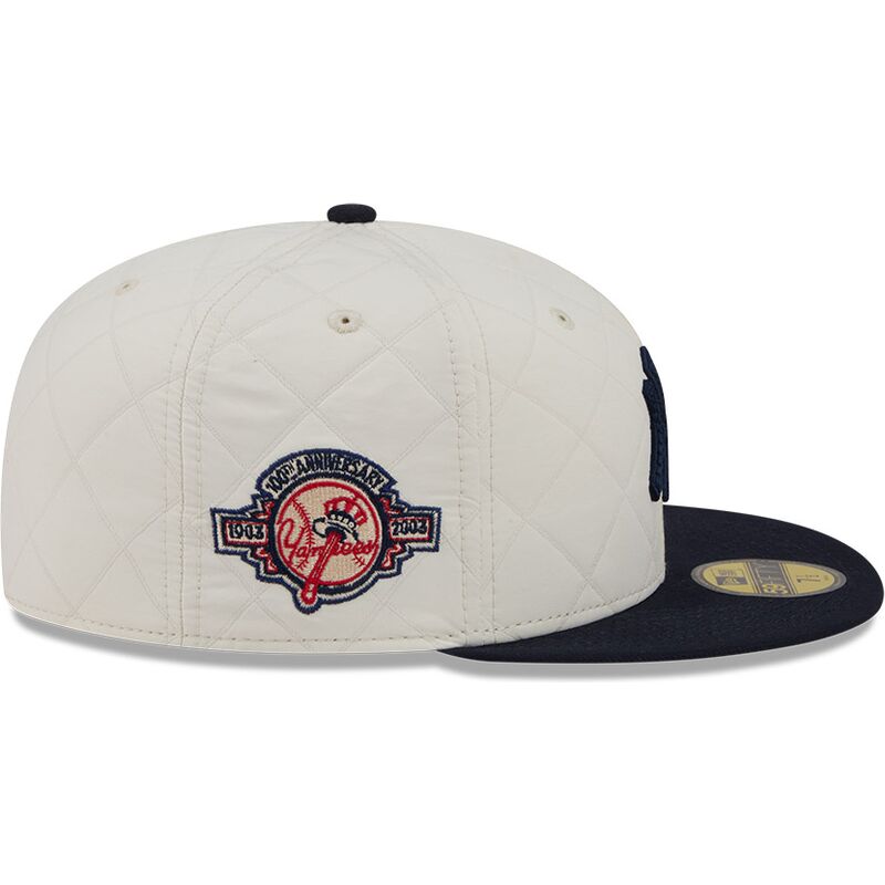 new-era-flat-brim-59fifty-checkered-new-york-yankees-mlb-white-and-navy-blue-fitted-cap new-era-flat-brim-59fifty-checkered-new-york-yankees-mlb-white-and-navy-blue-fitted-cap