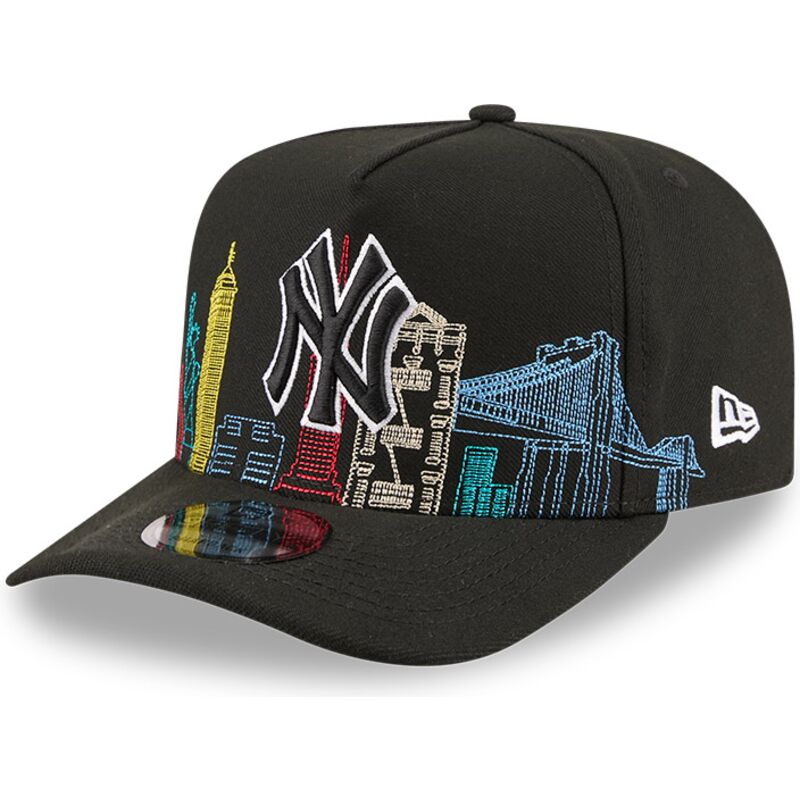 new-era-curved-brim-9fifty-a-frame-precurved-skyline-new-york-yankees-mlb-black-snapback-cap new-era-curved-brim-9fifty-a-frame-precurved-skyline-new-york-yankees-mlb-black-snapback-cap