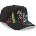 gorra-curva-negra-snapback-9fifty-a-frame-precurved-skyline-de-new-york-yankees-mlb-de-new-era