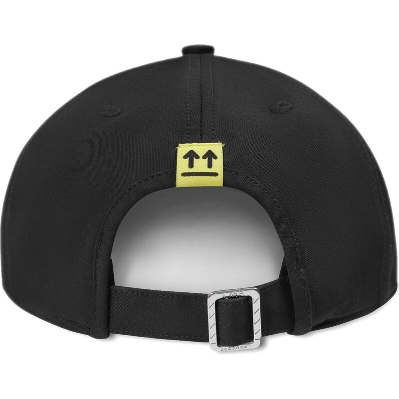 gorra-curva-negra-ajustable-con-logo-blanco-clamp-arrows-twill-de-l-ab-c-o-off-white