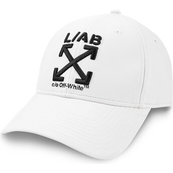 Gorra curva blanca ajustable Clamp Arrows PU Leather de L/AB c/o Off-White™