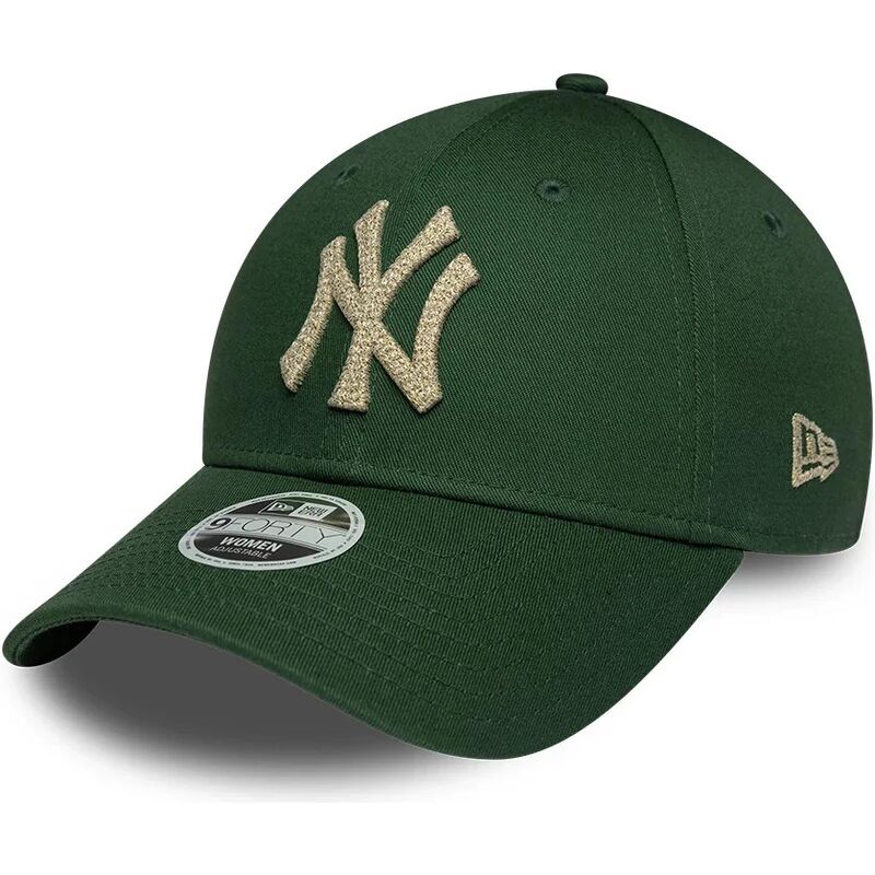 gorra-curva-verde-ajustable-para-mujer-9forty-metallic-de-new-york-yankees-mlb-de-new-era