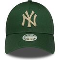 gorra-curva-verde-ajustable-para-mujer-9forty-metallic-de-new-york-yankees-mlb-de-new-era
