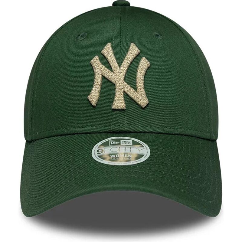 gorra-curva-verde-ajustable-para-mujer-9forty-metallic-de-new-york-yankees-mlb-de-new-era