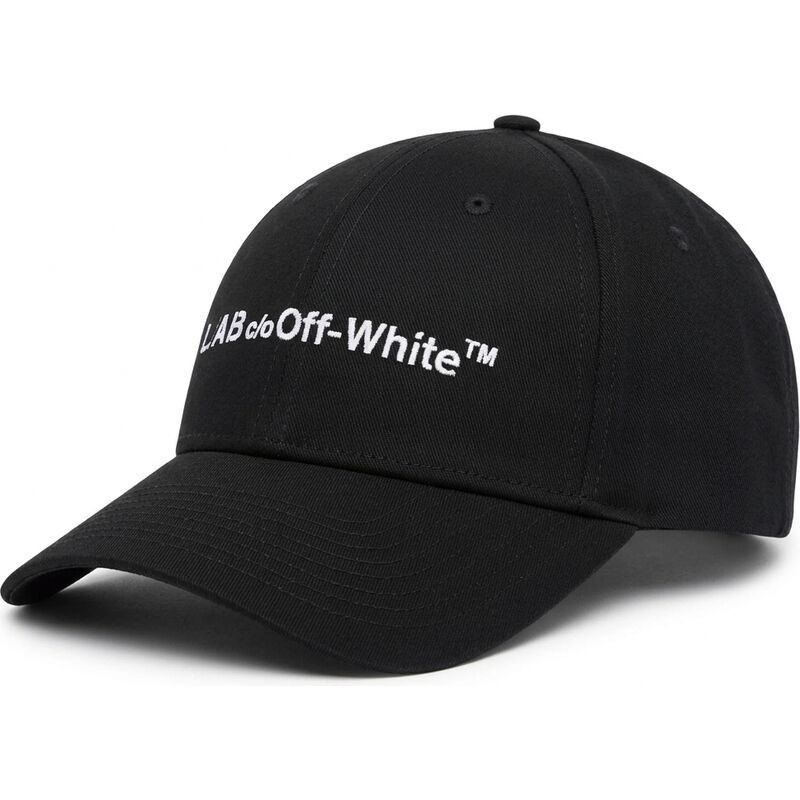 gorra-curva-negra-ajustable-horizontal-embroidered-twill-de-l-ab-c-o-off-white gorra-curva-negra-ajustable-horizontal-embroidered-twill-de-l-ab-c-o-off-white