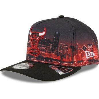 New Era Curved Brim 9FIFTY A Frame Precurved Skyline Chicago Bulls NBA Multicolor Snapback Cap