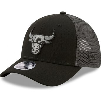 Gorra curva negra ajustada 39THIRTY M-Crown Neo de Chicago Bulls NBA de New Era