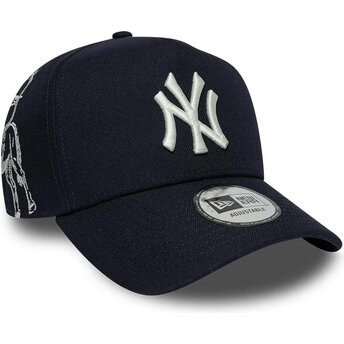 New Era Curved Brim E Frame Mythical Icon New York Yankees MLB Navy Blue Snapback Cap