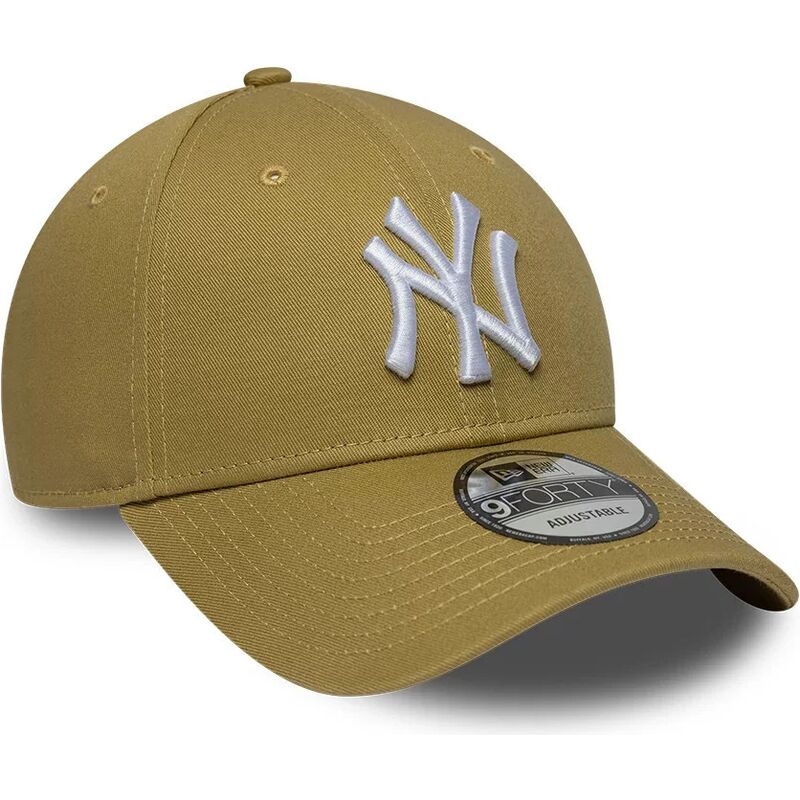gorra-curva-khaki-ajustable-9forty-league-essential-de-new-york-yankees-mlb-de-new-era
