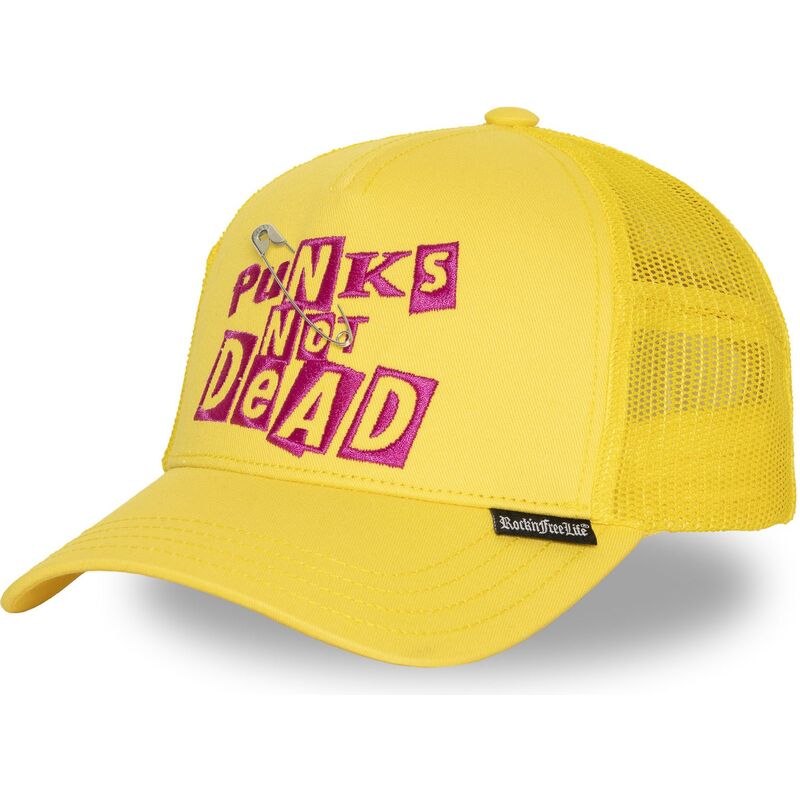 gorra-trucker-amarilla-n294-punks-not-dead-de-rocknfreelife