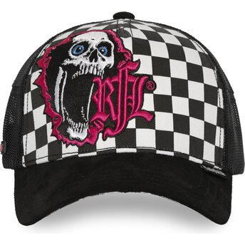 Rock’nFreeLife Nº295 SK8 Black and White Trucker Hat