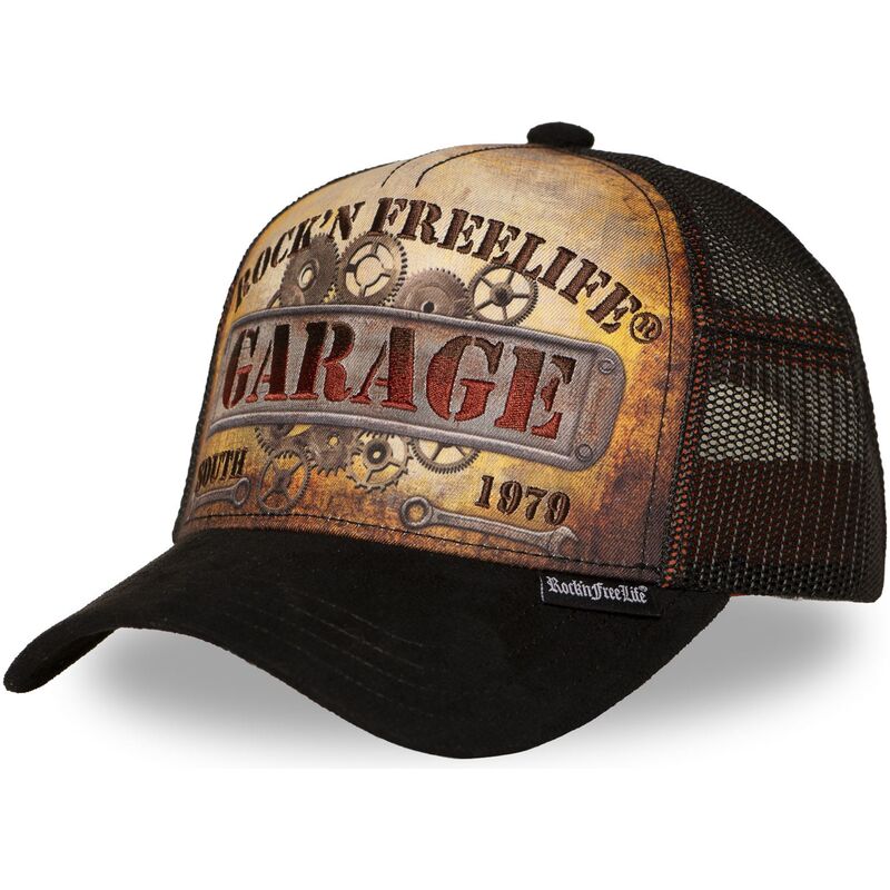 gorra-trucker-marron-y-negra-n270-keep-on-rolling-de-rocknfreelife gorra-trucker-marron-y-negra-n270-keep-on-rolling-de-rocknfreelife