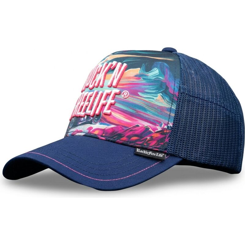 rocknfreelife-n243-ride-or-die-blue-trucker-hat rocknfreelife-n243-ride-or-die-blue-trucker-hat
