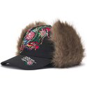 ed-hardy-curved-brim-crawling-dragon-trapper-black-fitted-cap
