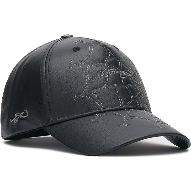 gorra-curva-negra-ajustable-spiderweb-pu-leather-de-ed-hardy gorra-curva-negra-ajustable-spiderweb-pu-leather-de-ed-hardy