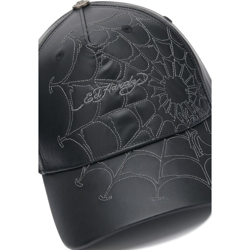 gorra-curva-negra-ajustable-spiderweb-pu-leather-de-ed-hardy gorra-curva-negra-ajustable-spiderweb-pu-leather-de-ed-hardy
