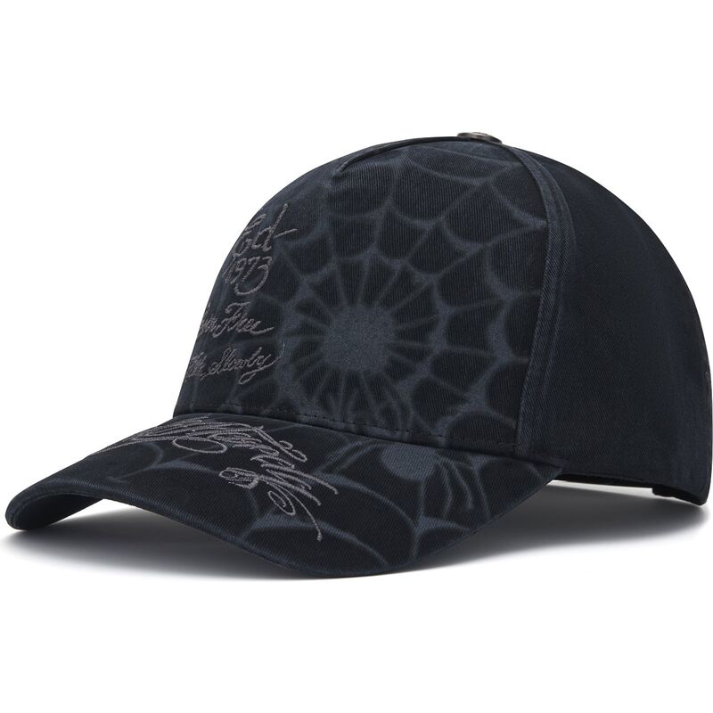 gorra-curva-negra-snapback-spiderweb-de-ed-hardy