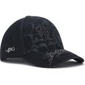 gorra-curva-negra-snapback-spiderweb-de-ed-hardy