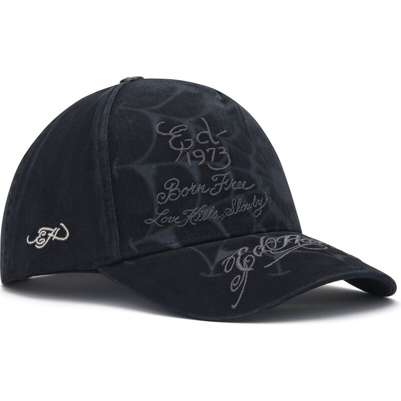 gorra-curva-negra-snapback-spiderweb-de-ed-hardy