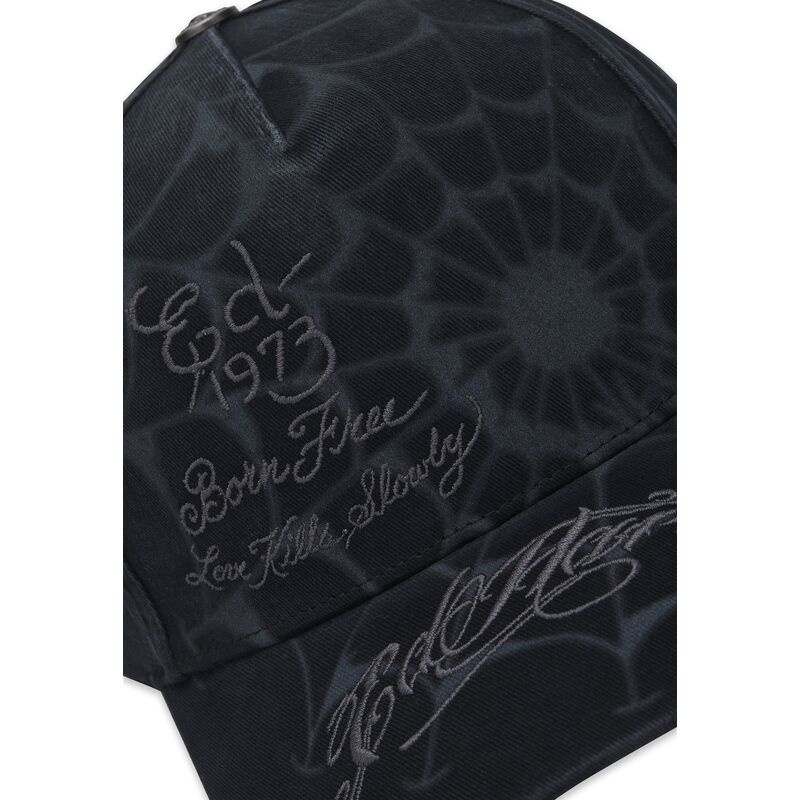 gorra-curva-negra-snapback-spiderweb-de-ed-hardy