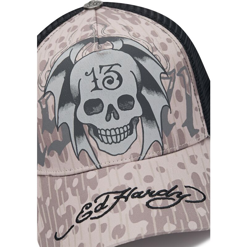 gorra-trucker-gris-y-negra-13-skull-de-ed-hardy