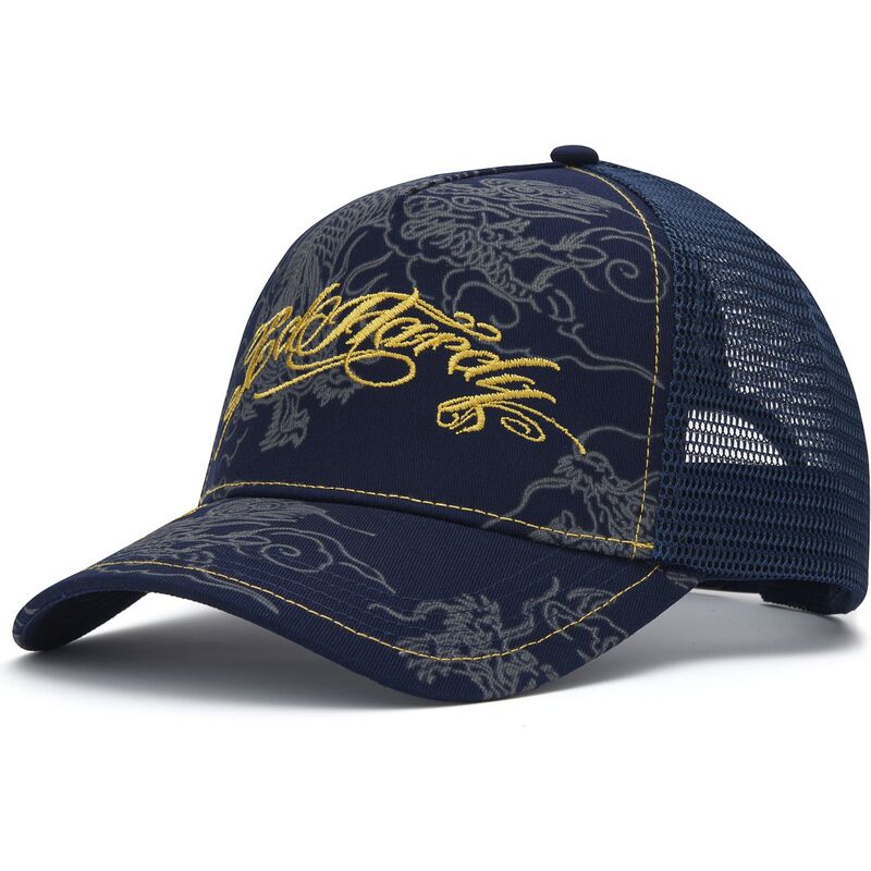 ed-hardy-outline-dragons-navy-blue-trucker-hat