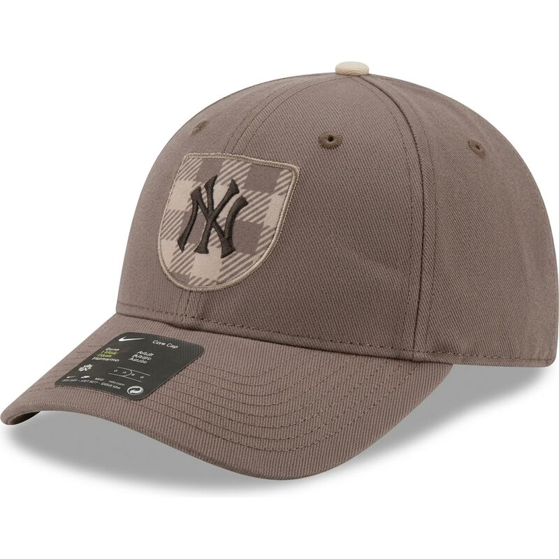 nike-curved-brim-dri-fit-rise-structured-new-york-yankees-mlb-brown-snapback-cap