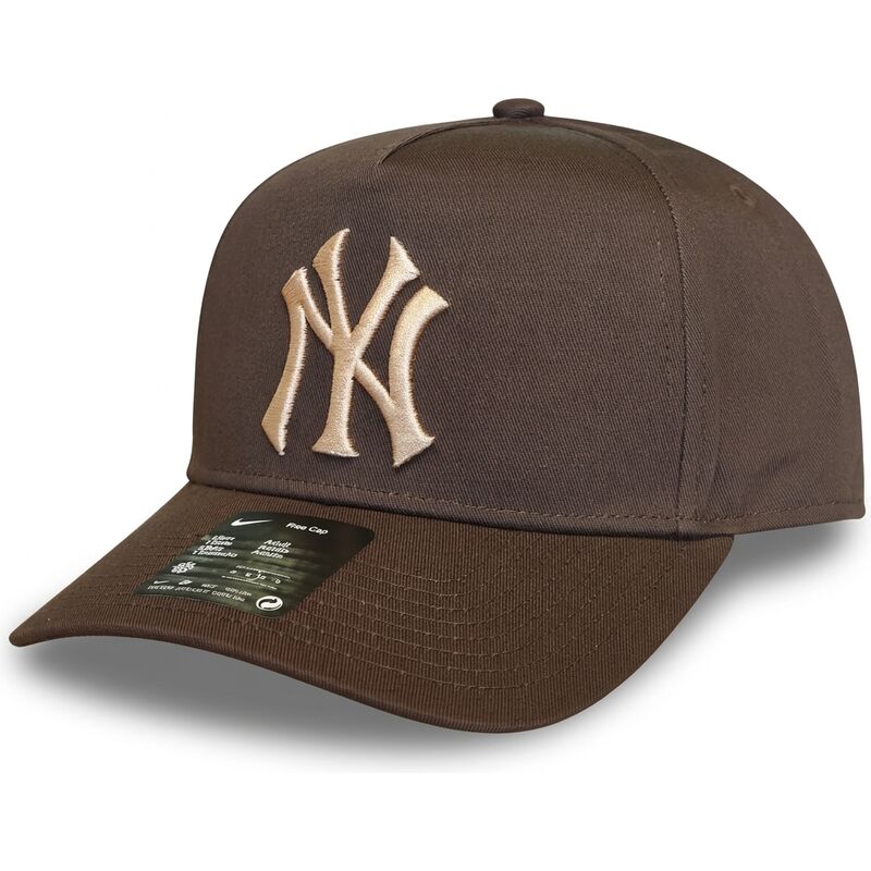gorra-curva-marron-snapback-rise-structured-a-frame26-de-new-york-yankees-mlb-de-nike gorra-curva-marron-snapback-rise-structured-a-frame26-de-new-york-yankees-mlb-de-nike