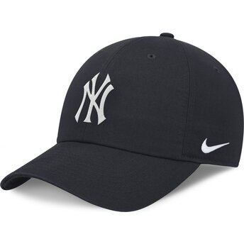 Gorra curva azul marino ajustable Club Unstructured Organic Cotton de New York Yankees MLB de Nike