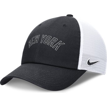 Nike Club Unstructured NY New York Yankees MLB Navy Blue and White Adjustable Trucker Hat