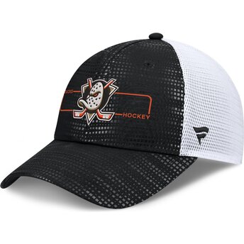 Gorra trucker negra y blanca Structured Meshback de Anaheim Ducks NHL de Fanatics