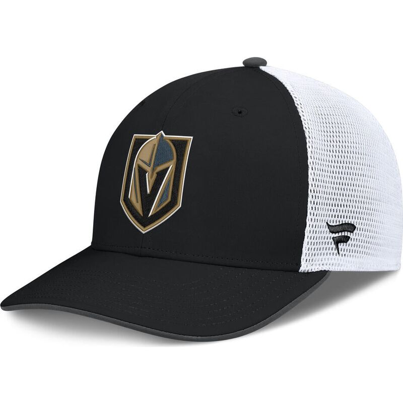 fanatics-structured-mid-crown-vegas-golden-knights-nhl-black-and-white-trucker-hat