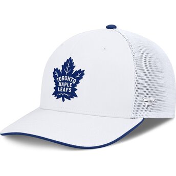 Gorra trucker blanca Structured Mid-Crown de Toronto Maple Leafs NHL de Fanatics
