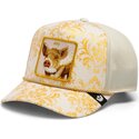 gorra-trucker-dorada-y-blanca-cerdo-ate-gilded-beast-the-farm-de-goorin-bros