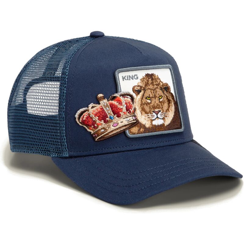gorra-trucker-azul-leon-royal-stay-royal-sidekick-the-farm-de-goorin-bros gorra-trucker-azul-leon-royal-stay-royal-sidekick-the-farm-de-goorin-bros