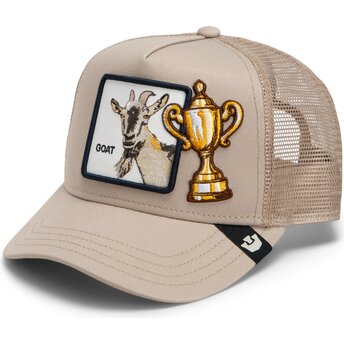 Goorin Bros. Goat Top of the Podium Sidekick The Farm Beige Trucker Hat