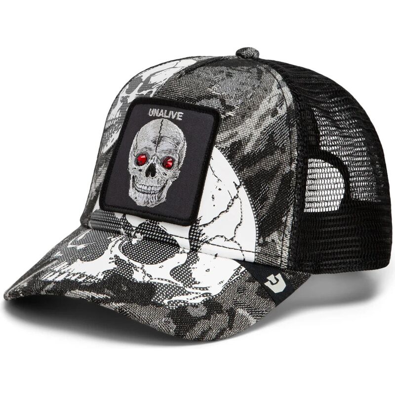 gorra-trucker-negra-calavera-bone-head-unalive-the-farm-de-goorin-bros gorra-trucker-negra-calavera-bone-head-unalive-the-farm-de-goorin-bros