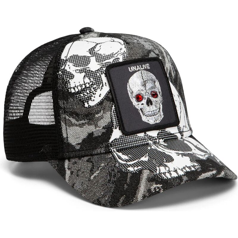 gorra-trucker-negra-calavera-bone-head-unalive-the-farm-de-goorin-bros gorra-trucker-negra-calavera-bone-head-unalive-the-farm-de-goorin-bros