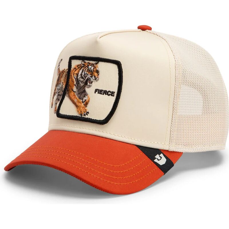 gorra-trucker-beige-y-marron-tigre-fierce-migration-the-farm-de-goorin-bros