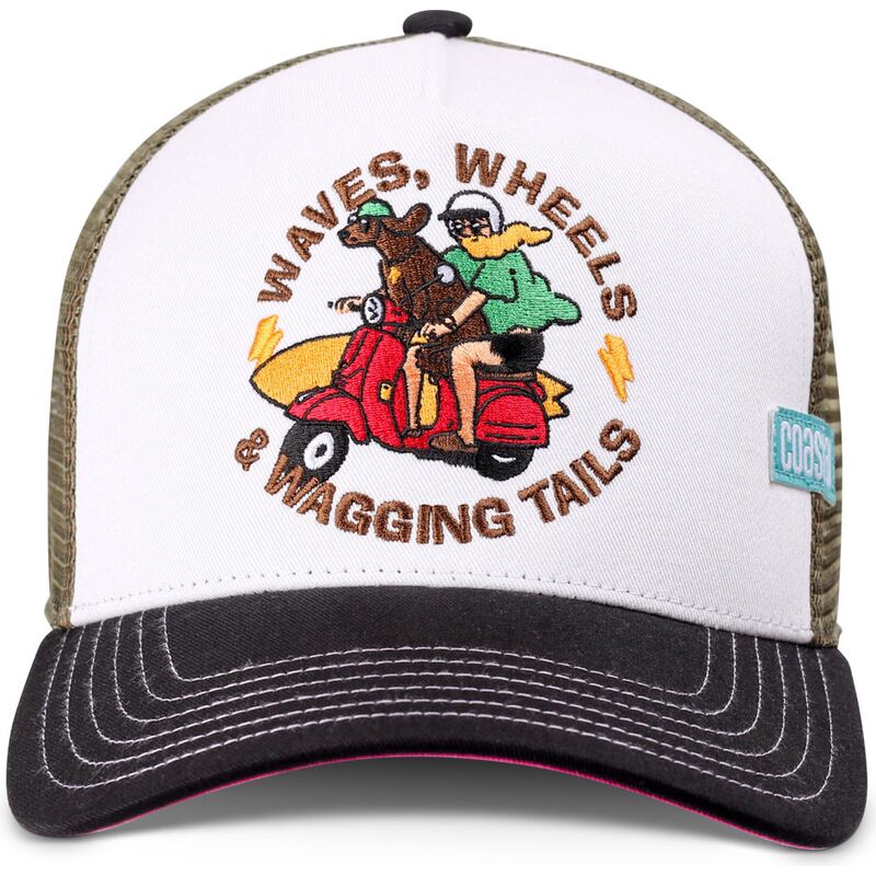 gorra-trucker-negra-y-blanca-hft-wagging-de-coastal gorra-trucker-negra-y-blanca-hft-wagging-de-coastal
