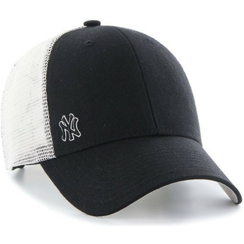 47-brand-small-logo-mlb-new-york-yankees-black-trucker-hat