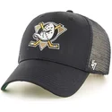 47-brand-grosses-vorderes-logo-nhl-anaheim-ducks-trucker-cap-schwarz