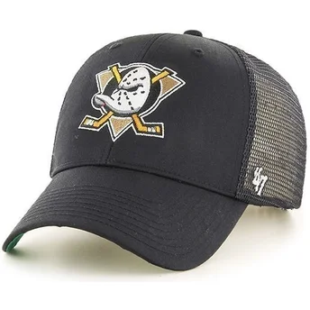 sort-trucker-kasket-med-stort-frontlogo-fra-nhl-anaheim-ducks-fra-47-brand