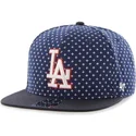 petten-plat-marineblauw-snapback-estampado-de-cruces-van-los-angeles-dodgers-mlb-van-47-brand