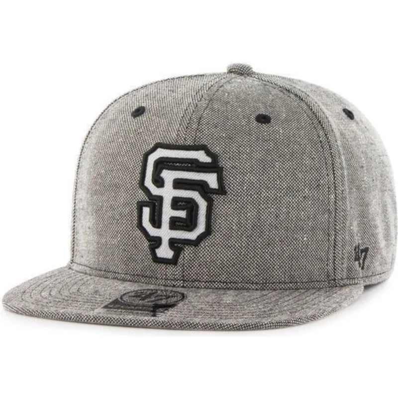 petten-plat-zwart-snapback-tejido-vaquero-van-san-francisco-giants-mlb-van-47-brand petten-plat-zwart-snapback-tejido-vaquero-van-san-francisco-giants-mlb-van-47-brand