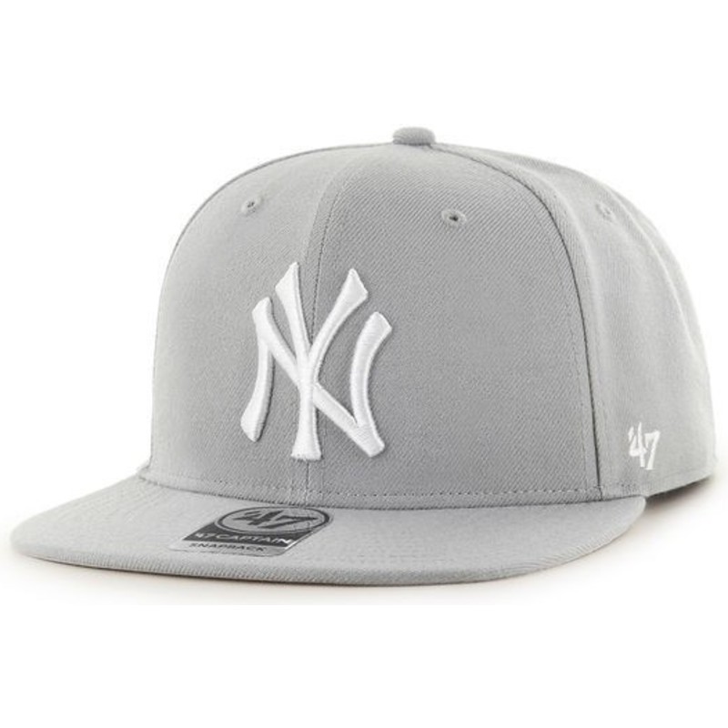 47-brand-flat-brim-denim-mlb-new-york-yankees-grey-snapback-cap