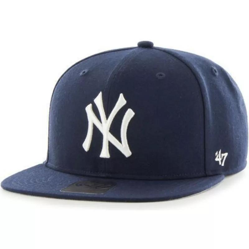 47 MLB New York Yankees No Shot Captain Cap Blue Man