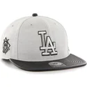 petten-plat-grijs-snapback-lateral-van-los-angeles-dodgers-mlb-van-47-brand